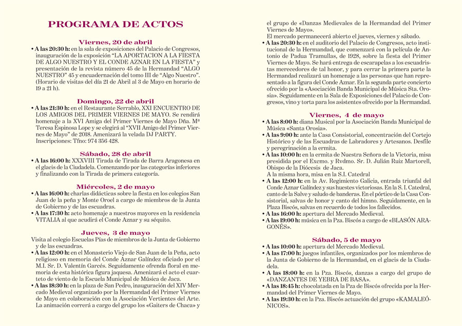 Jaca : Fiesta de la Victoria