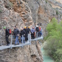 Pasarelas sobre el río Vero