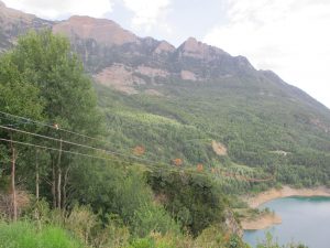 La tirolina recorre más de 950m