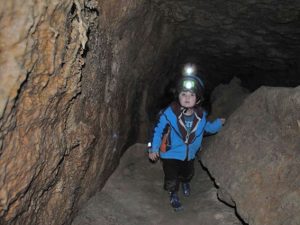 Espeleología en familia
