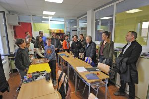 Visita a Sietamo. Proyecto banda ancha en Huesca.