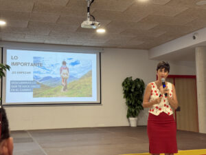 Ana Moreno Marín en el taller de comunicación de Turismo verde Huesca